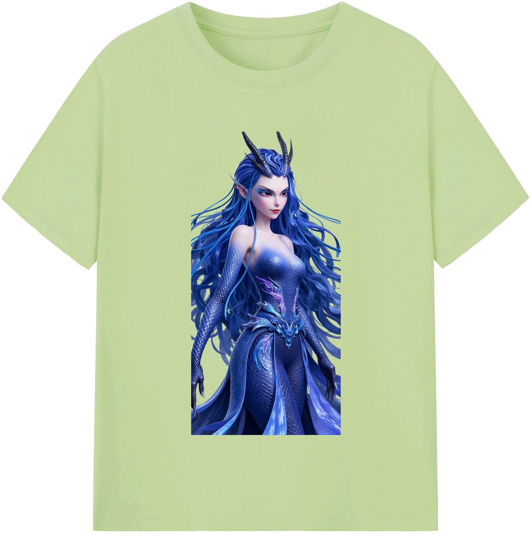 （画像用） Ne Zha 2 ナタ 魔童の大暴れ 綿100％半袖Tシャツ（フロントプリント）